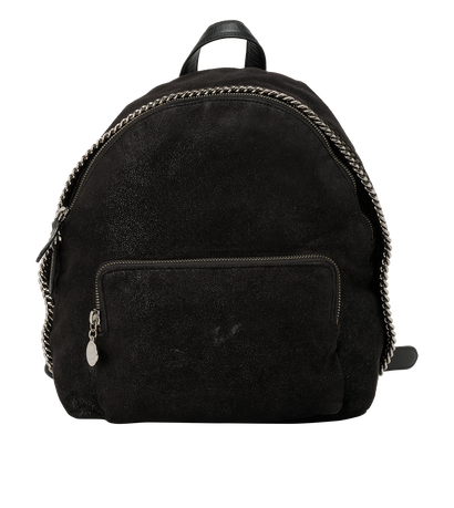 Mini Falabella Backpack, &pound;195, Handbags, Black, Faux Leather, Front view